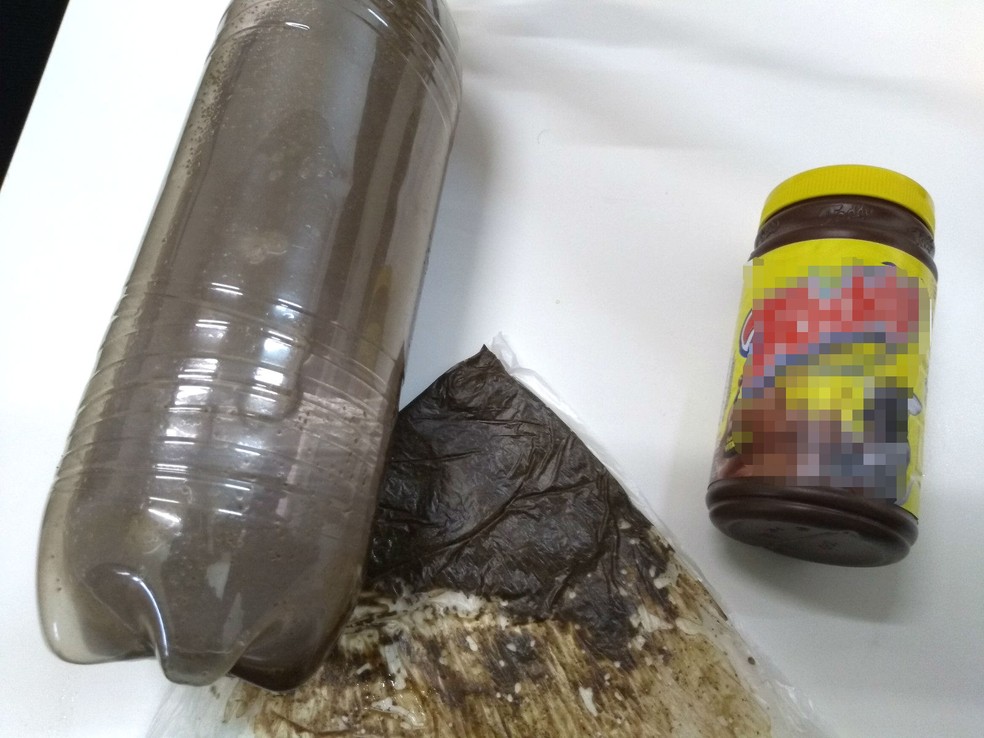 Na Penitenciária de Florínea, a tentativa de levar droga a preso foi feita com achocolatado em pó (Foto: SAP/Divulgação)