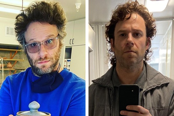 Seth Rogen deixou o óculos e a barba para entrar no papel de Rand na série Pam & tommy (Foto: Reprodução / Instagram)