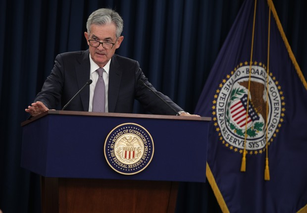 Jerome Powell, presidente do Federal Reserve (Foto:  Alex Wong/Getty Images)