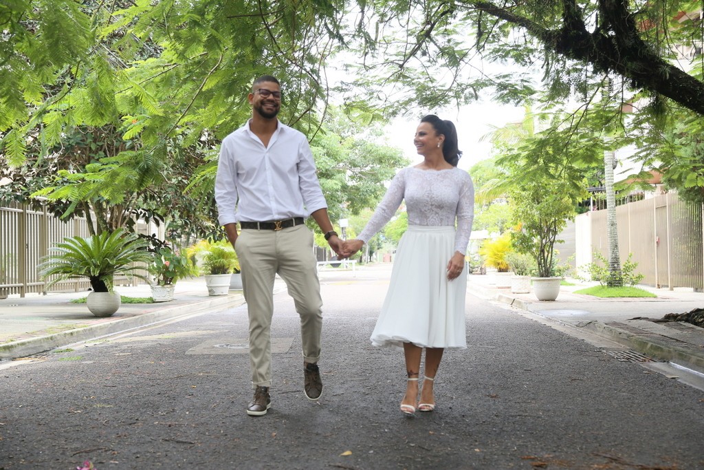 Viviane Araújo e Guilherme Militão se casam no Rio (Foto: AgNews / Anderson Borde)