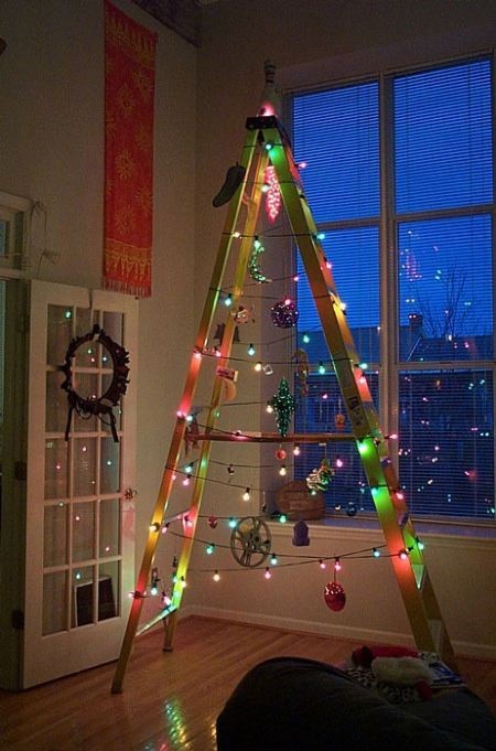 Árvore de Natal diferente (Foto: Pinterest)