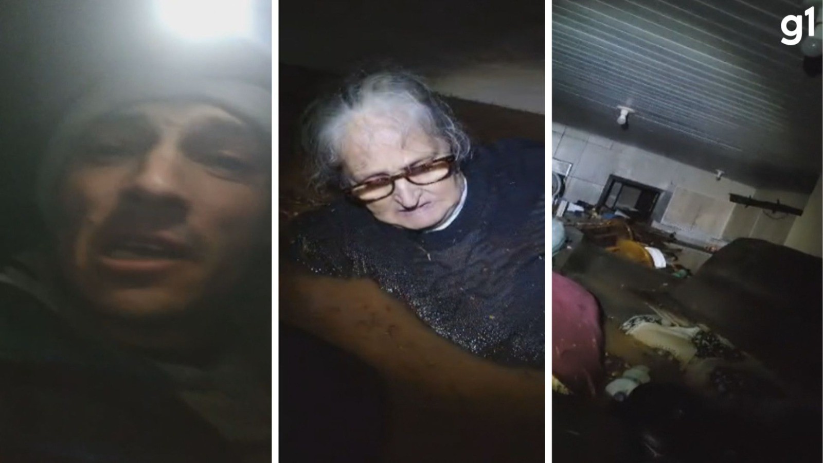 VÍDEO: filho grava mãe quase submersa durante ciclone no RS: 'por favor, alguém vem salvar'