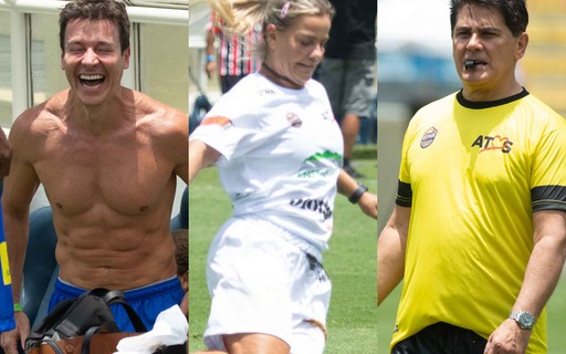 Rodrigo Faro, Milene, Cesar Filho e mais se reúnem em futebol solidário