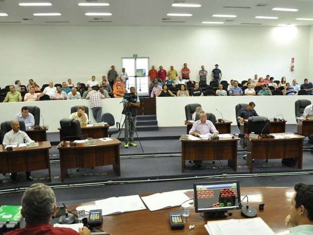 Sessão da Câmara de Santa Bárbara d'Oeste (Foto: Fernando Campos/Câmara de Santa Bárbara)