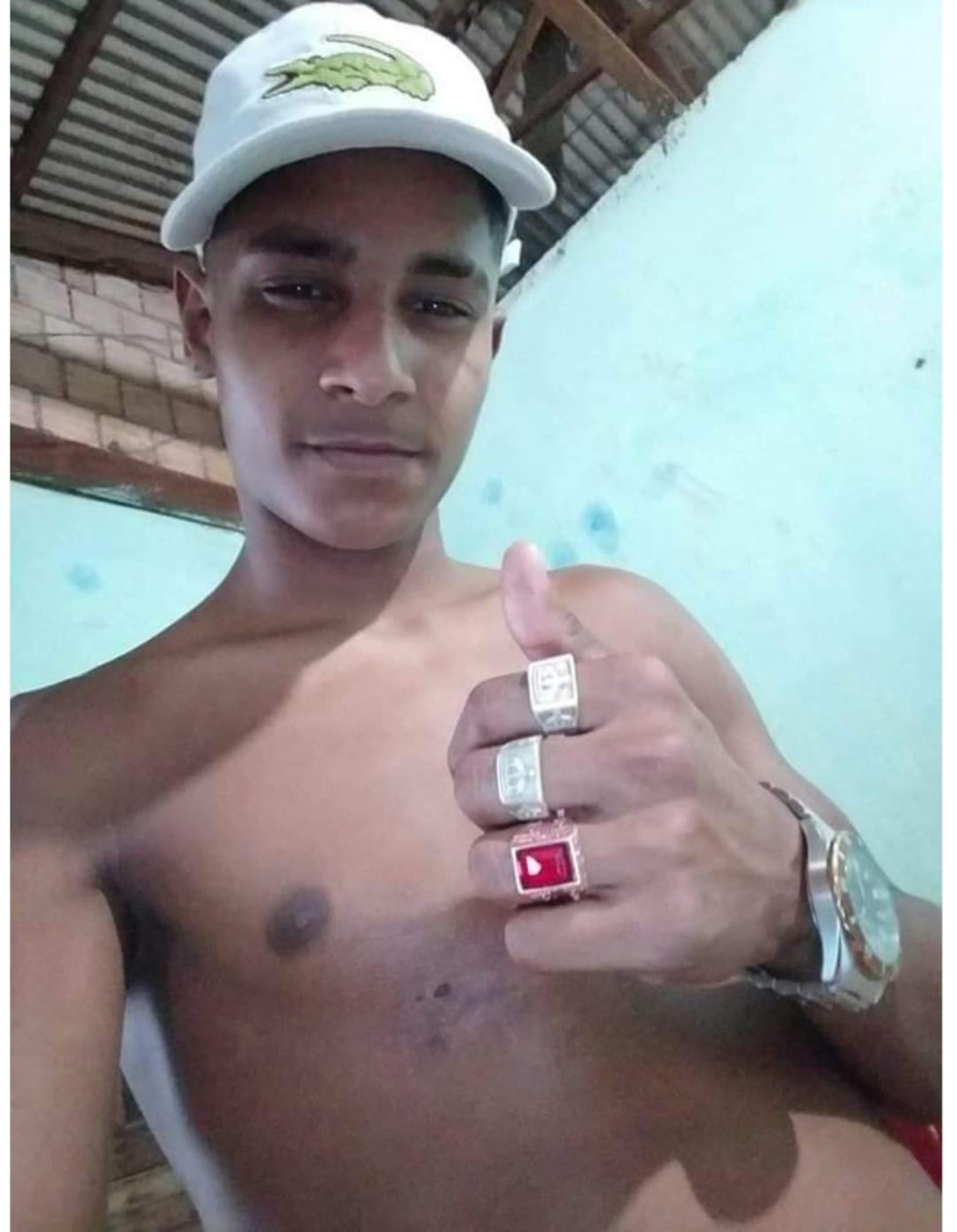 Gediano Silva, de 19 anos, teve foi depacitado nessa terça-feira (25), em Lucas do Rio Verde (MT) — Foto: Reprodução