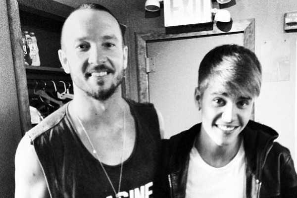 Carl Lentz e Justin Bieber em 2013 (Foto: Instagram)