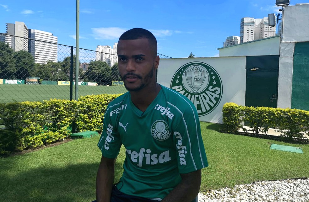 Felipe Pires tem um gol marcado em sete partidas com a camisa do Palmeiras — Foto: Tossiro Neto