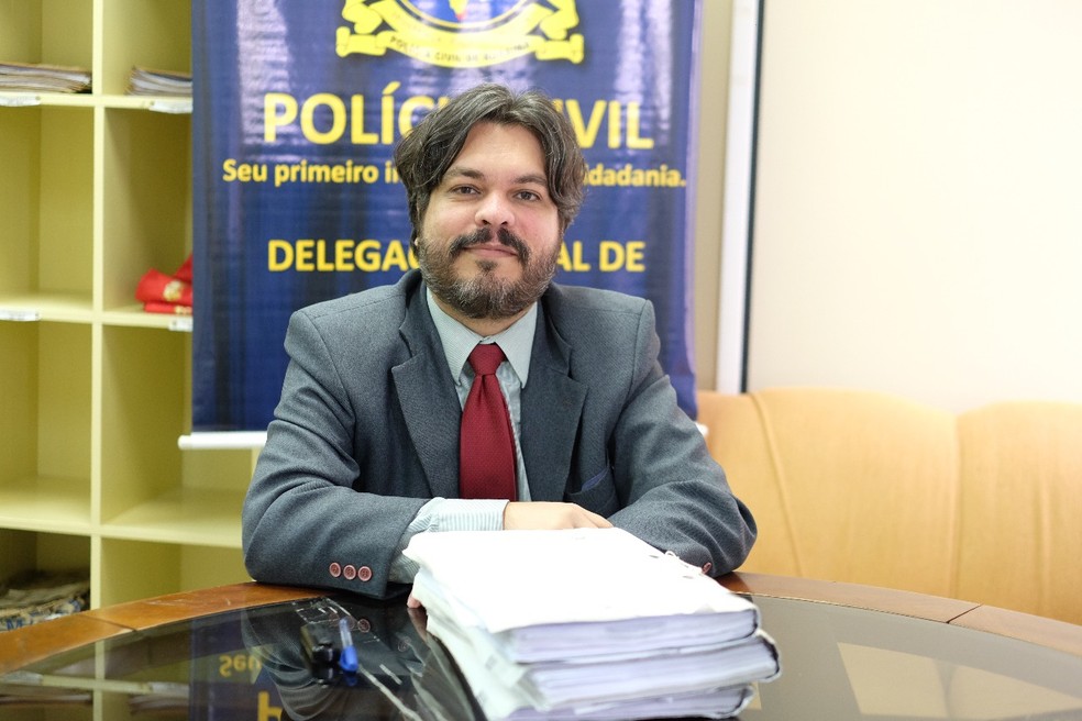 Delegado Cristiano Camapum, da DGH, que conduz investigação sobre o massacre na Penitenciária de Monte Cristo, em Roraima (Foto: Inaê Brandão/G1 RR)