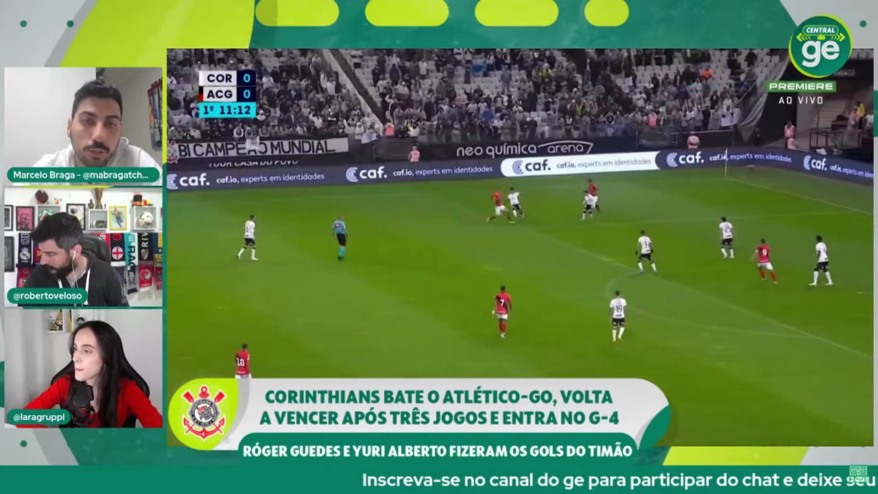 Marcelo Braga comenta momento do Corinthians no Brasileirão