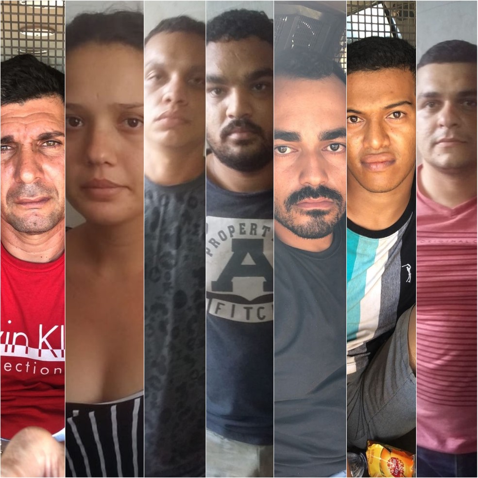 Segundo a polícia, sete presos tinham participação em uma quadrilha que explodiu agência do Banco do Brasil de São Luiz Gonzaga. — Foto: Divulgação/Polícia Civil