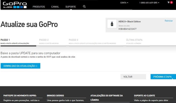 Mantenha o software da GoPro sempre atualizado (Foto: Reprodu??o/GoPro) (Foto: Mantenha o software da GoPro sempre atualizado (Foto: Reprodu??o/GoPro))