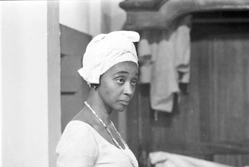 Léa Garcia na novela "Escrava Isaura", 1976