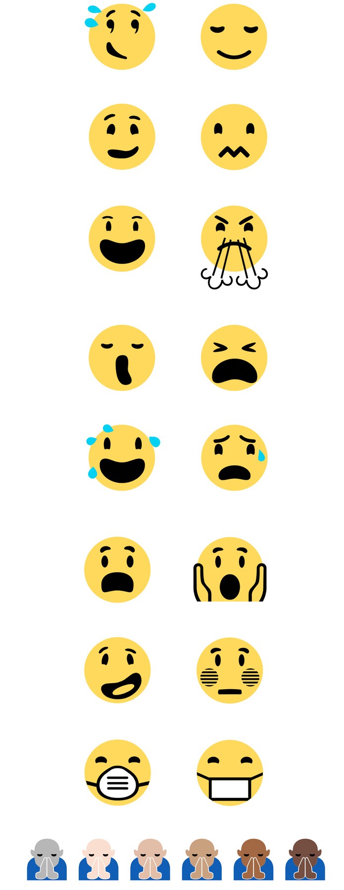 Os novos emojis do Windows 10; mais divertidos e até mal educados (Foto: Divulgação/Emojipedia)