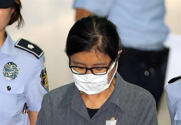 Choi Soon-sil, conhecida como Rasputina e pivô do escândalo de corrupção que sacudiu a Coreia do Sul (Foto: EFE)