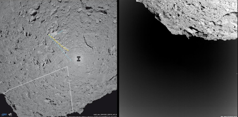 Foto de asteroide enviada pela sonda (Foto: Divulgação)