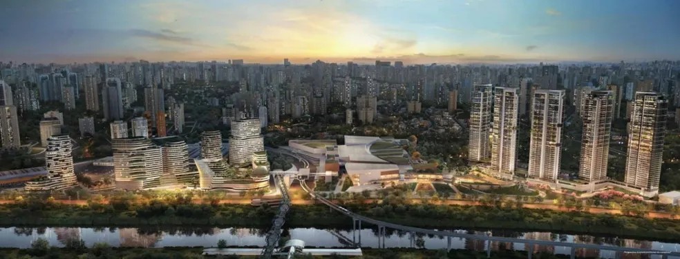 Parque Global is a planned district under construction in São Paulo — Foto: Reprodução/Parque Global