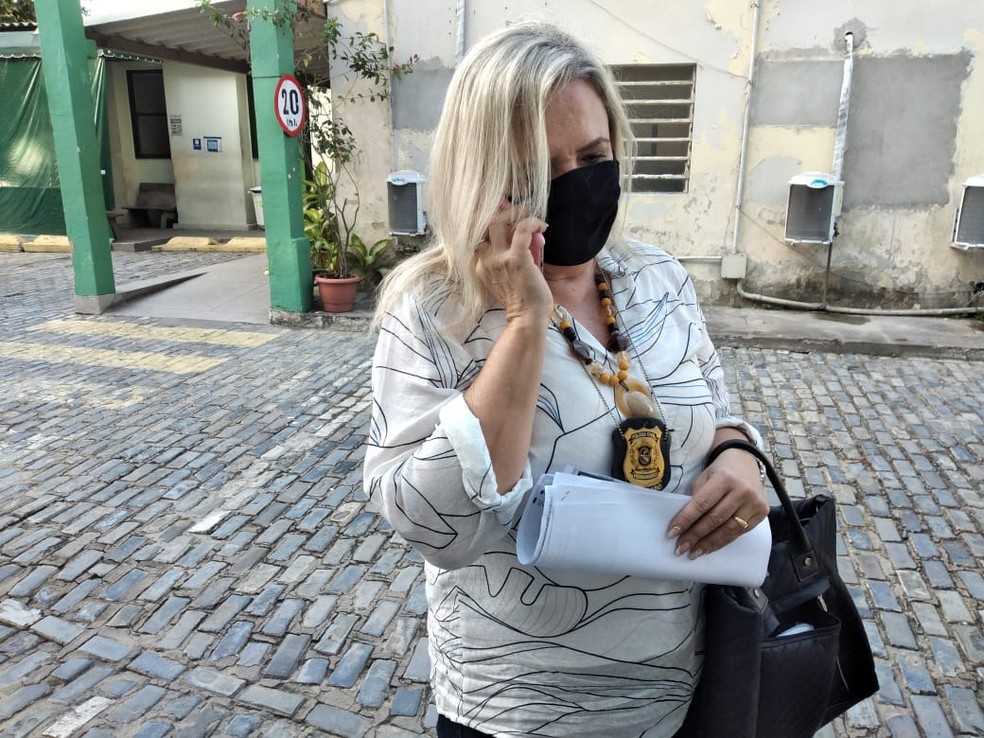 Delegada Vilaneida Aguiar disse que jovem estava na casa de uma amiga quando foi morto — Foto: Ricardo Novelino/G1