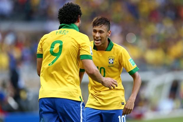 Fred e Neymar (Foto: Getty Images)