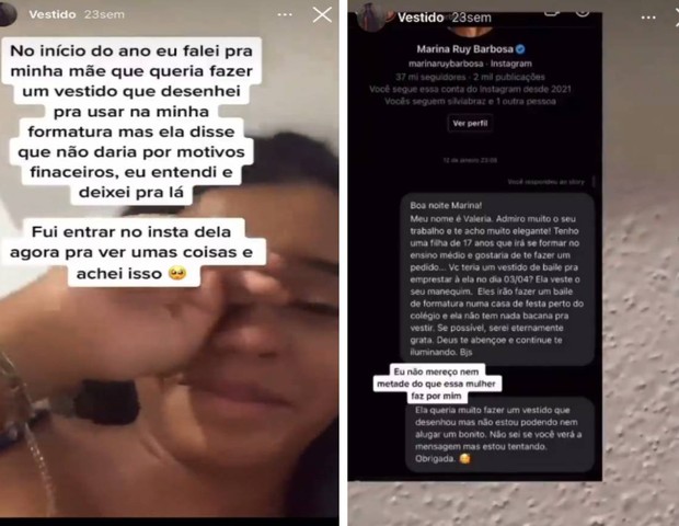 Anna Clara conta que a mãe enviou uma mensagem para Marina Ruy Barbosa (Foto: Reprodução/Instagram)
