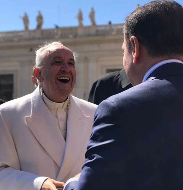 Papa Francisco e João Doria (Foto: Reprodução/ Instagram/ João Doria)