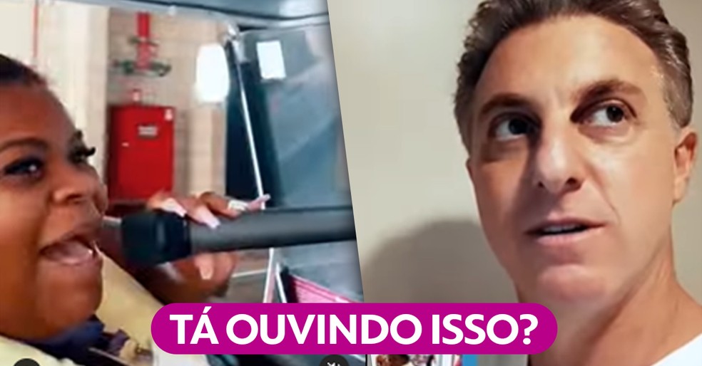Jojo Todynho invade estúdio do 'Domingão' gritando com caixa de som; veja reação de Luciano Huck — Foto: Reprodução do Instagram