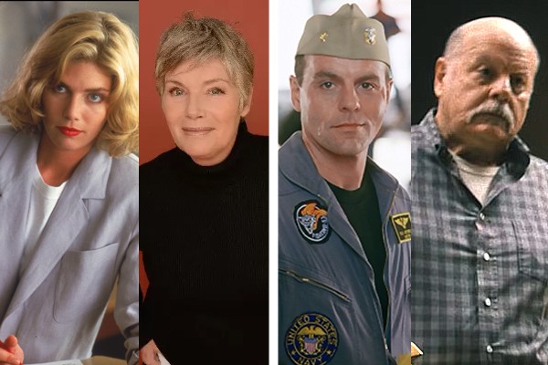 O antes e depois dos atores Kelly McGillis e Michael Ironside, que estrelaram Top Gun: Ases Indomáveis em 1986 (Foto: Reprodução; Getty Images; divulgação)