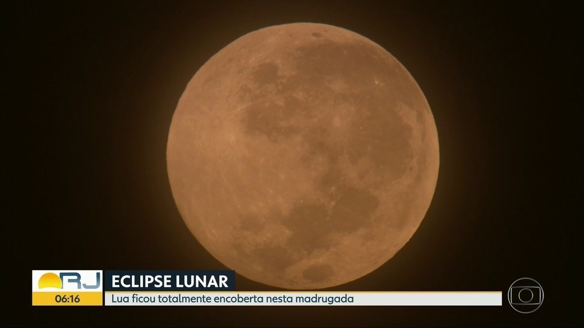 Eclipse lunar veja imagens do fenômeno no RJ Rio de Janeiro G1