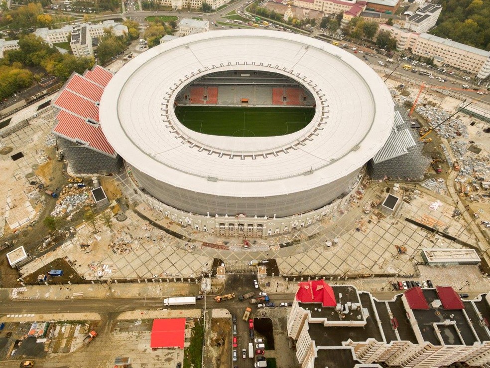 Arena na cidade de Iecaterimburgo está sendo reformada para a Copa (Foto: Divulgação/Fifa.com)