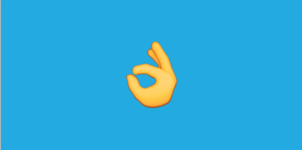 Emoji de 'OK' entra para lista de símbolos de ódio — Foto: Divulgação/Emojipedia