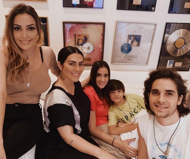 Filhos de Fábio Jr: Tainá, Cleo, Krizia, Záion e Fiuk (Foto: Reprodução/Instagram)