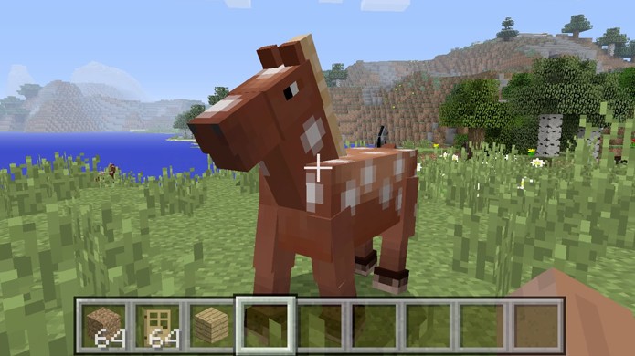 É preciso domesticar cavalos antes de poder cruzá-los em Minecraft (Foto: Reprodução/Rafael Monteiro)