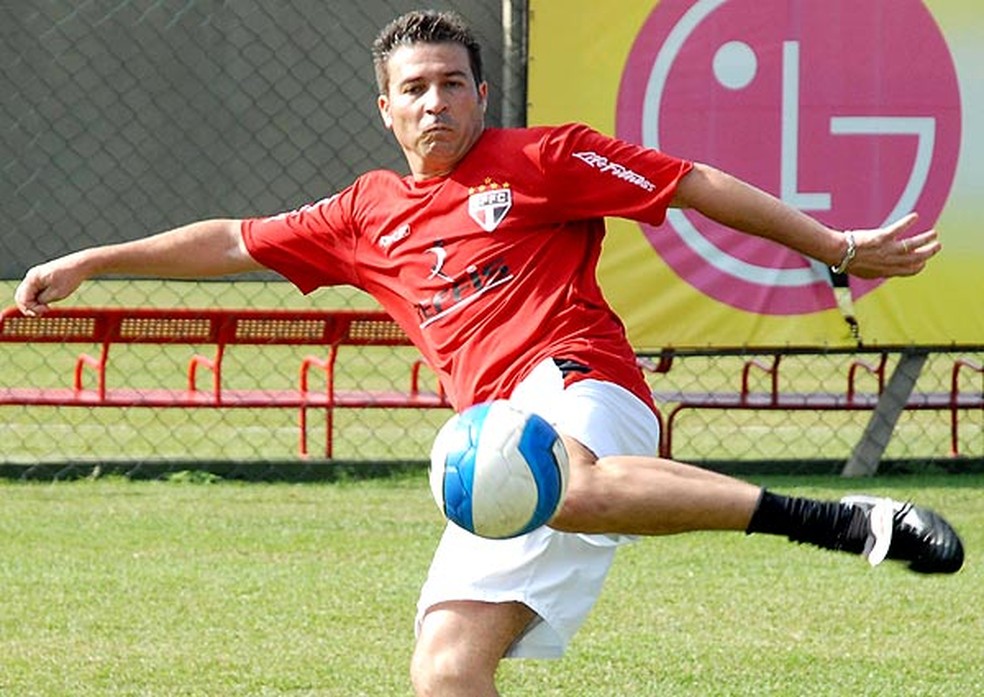 Luizão nos tempos que jogou no São Paulo — Foto: Reprodução