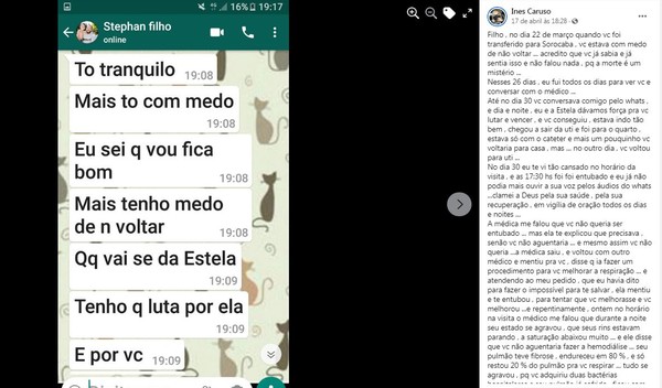 Homem de 33 anos que morreu de Covid relatou preocupação em conversa com  mãe: 'Medo de não voltar' | Itapetininga e Região | G1