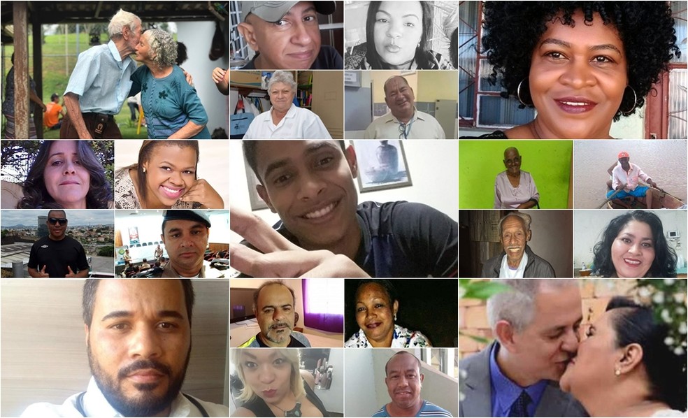 Rostos e histórias por trás dos números: algumas vítimas do novo coronavírus em Minas Gerais. — Foto: Arquivo pessoal