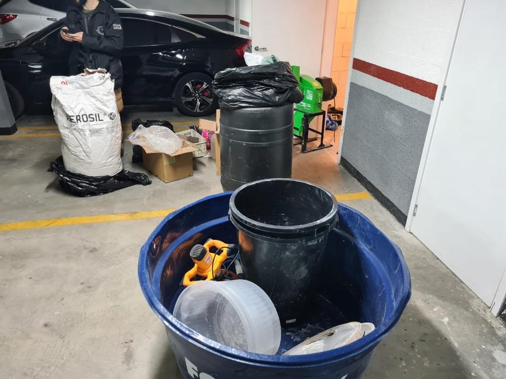 Polícia apreendeu 60 quilos de drogas em Aruja (SP) — Foto: Polícia Civil/Divulgação