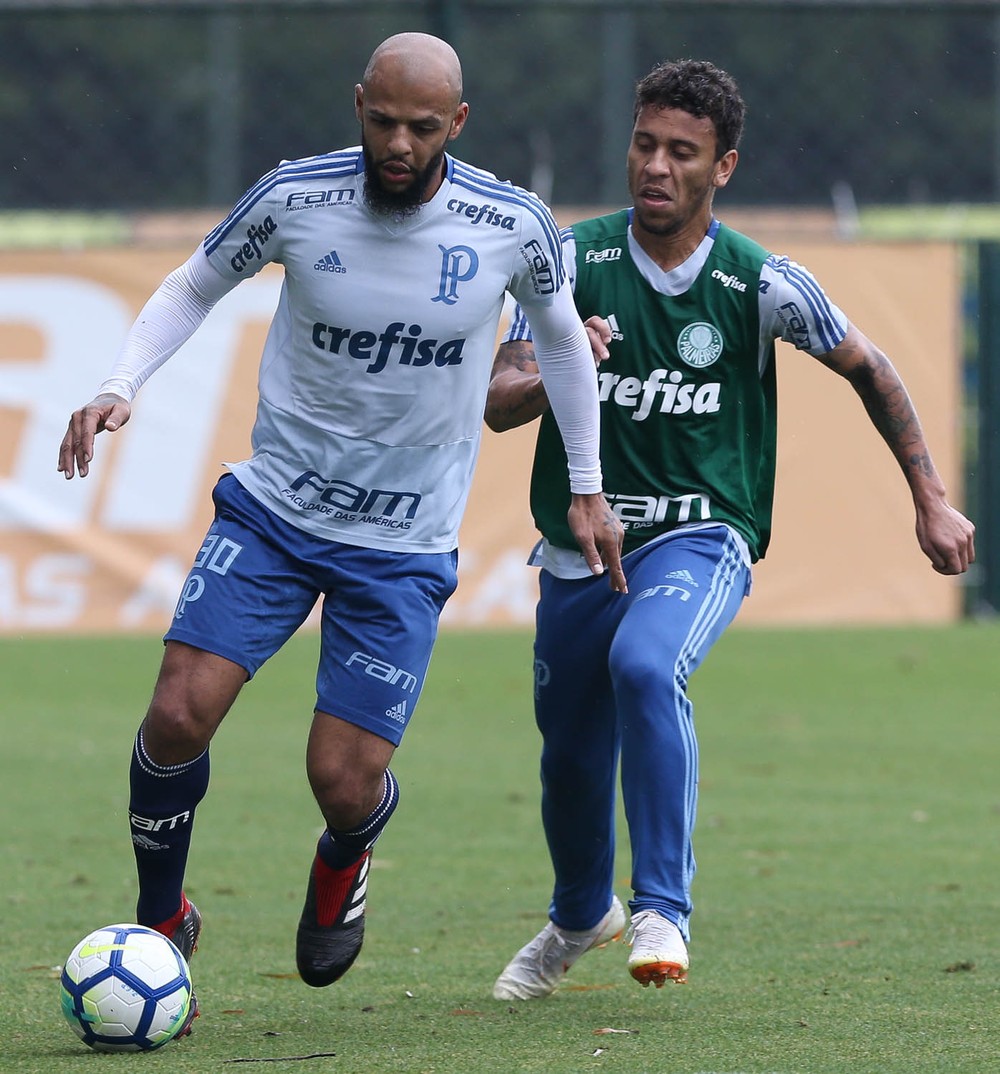 Palmeiras faz treino fechado na Academia; veja provável escalação