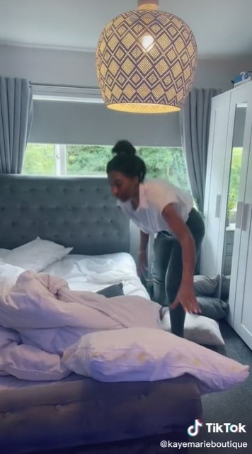 Vídeo mostra mãe arrumando o quarto do filho de 12 anos (Foto: Reprodução/TikTok)