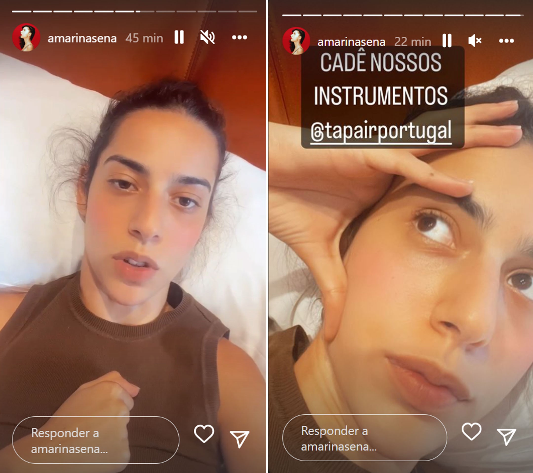 Marina Sena diz que malas e instrumentos não chegaram em Paris: 'Como vou fazer show?'