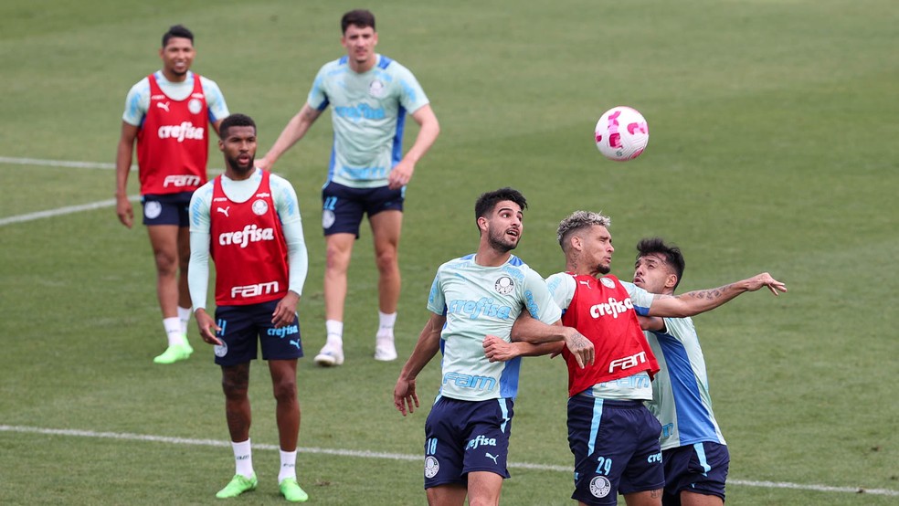 Treino do Palmeiras — Foto: Cesar Greco / Palmeiras
