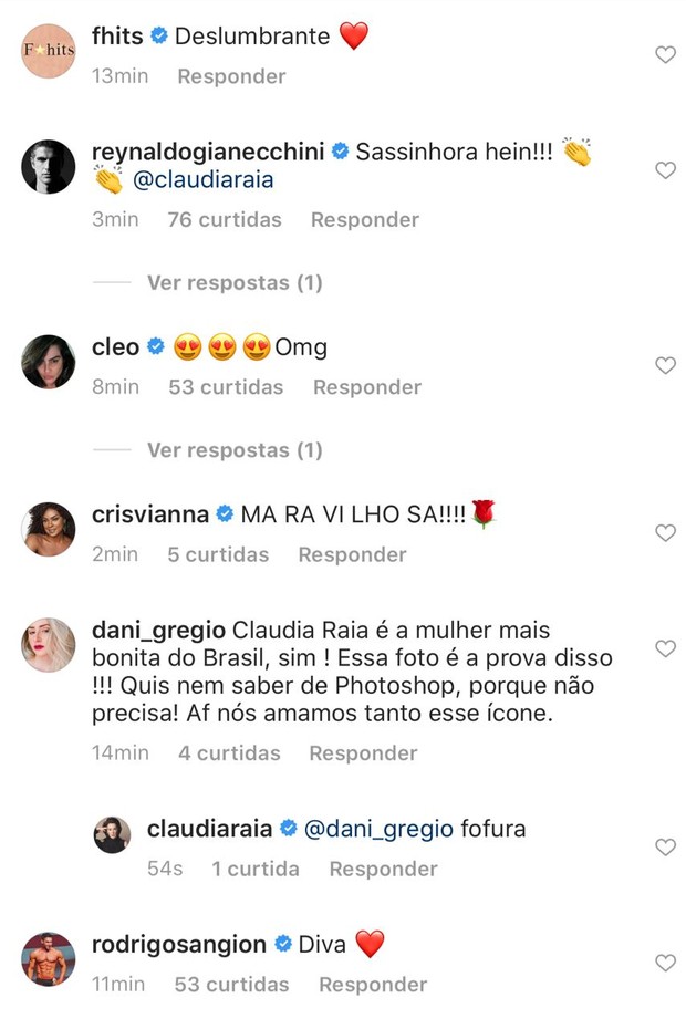Claudia Raia recebe elogios por foto nua (Foto: Reprodução/Instagram)