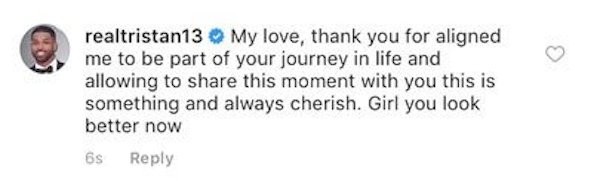 A declaração de amor e agradecimento feita por Tristan Thompson à namorada, Khloé Kardashian, grávida de seu primeiro filho (Foto: Instagram)