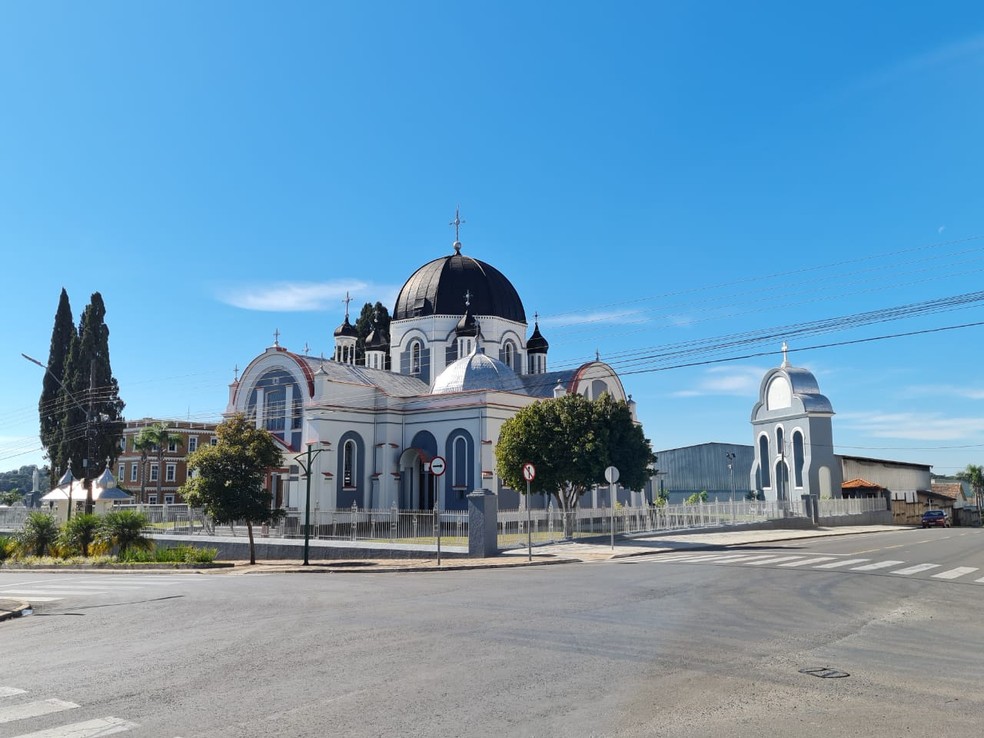 Matriz São Josafat é uma das 50 igrejas do ucranianas do município — Foto: Divulgação/Paróquia São Josafat