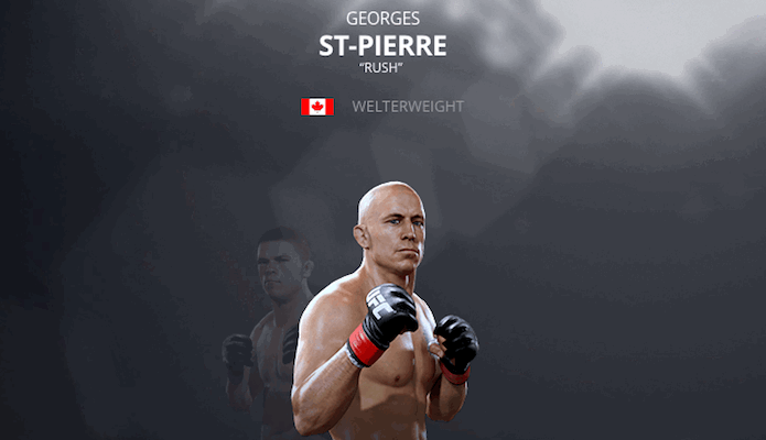 EA Sports UFC 2: Georges St-Pierre (Foto: Reprodução/Victor Teixeira)