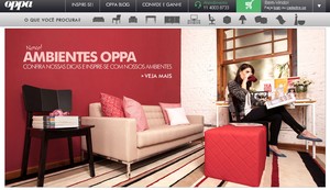 Layout do site da empresa Oppa (Foto: Reprodução)