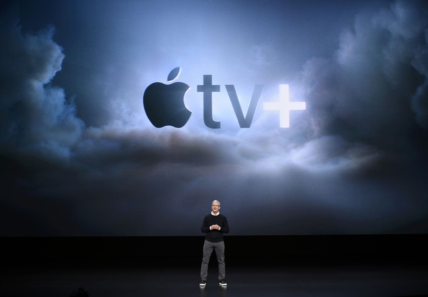 Tim Cook, CEO da Apple, anuncia novidades da empresa (Foto: Michael Short/Getty Images)