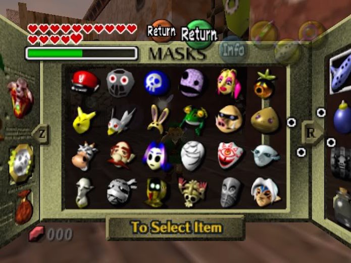 Zelda: Majoras Mask 3D: saiba como pegar todas as máscaras do jogo (Foto: Reprodução)