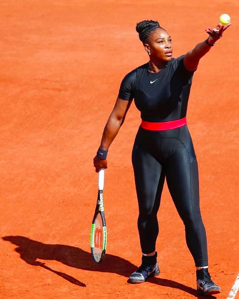 Serena em Roland Garros (Foto: Reprodução / Instagram)