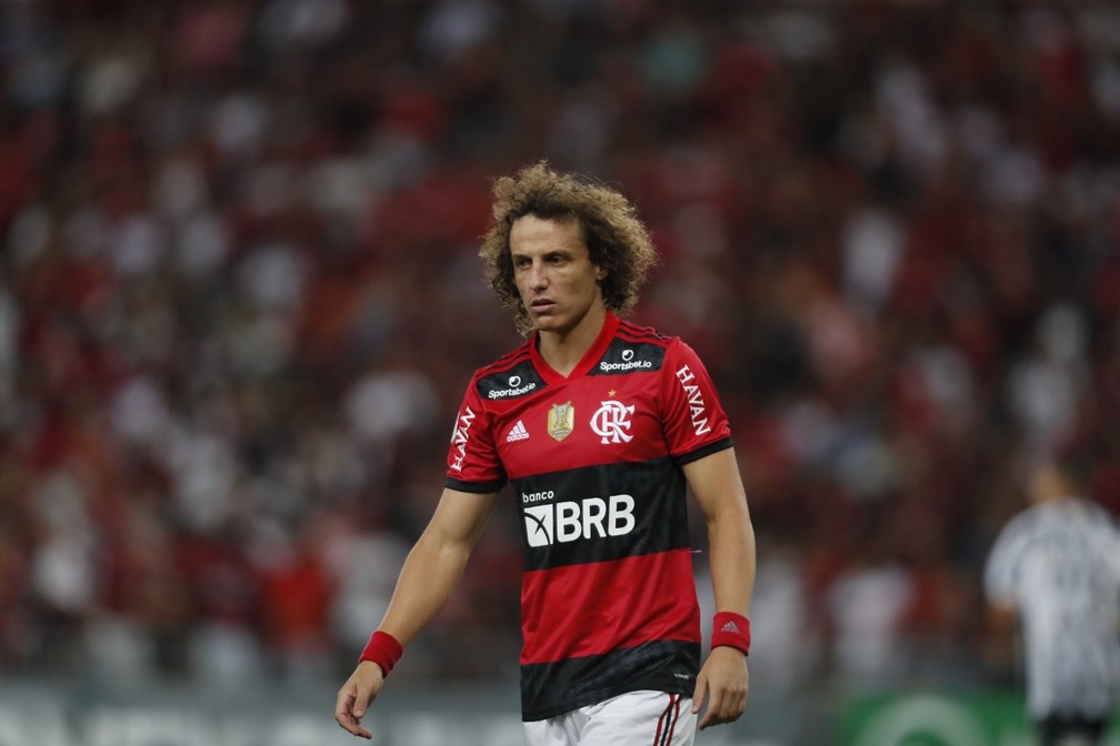 David Luiz em Flamengo x Santos — Foto: Gilvan de Souza / Flamengo