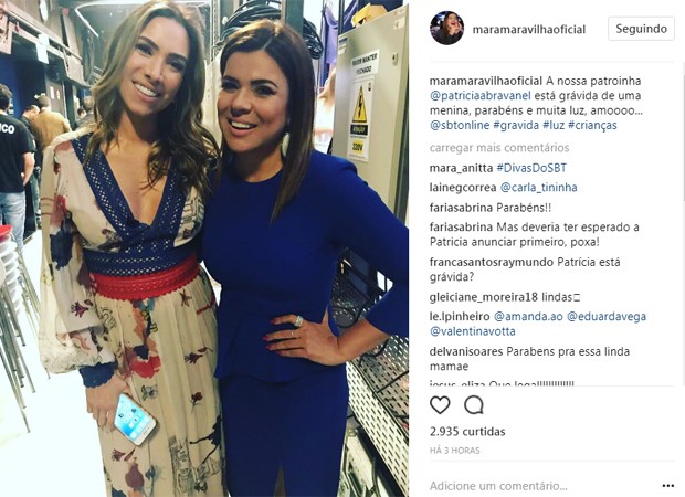 Patrícia Abravanel e Mara Maravilha (Foto: Reprodução/Instagram)
