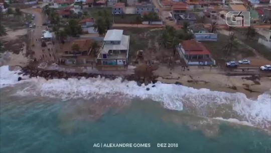 Mar avança sobre rodovia no RN e prefeitura decreta emergência; vídeo mostra força da maré